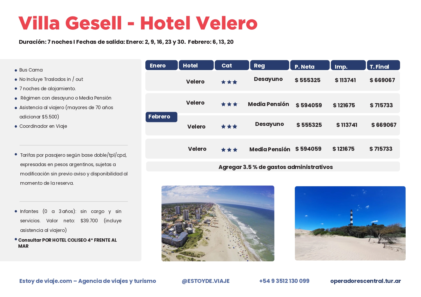 Villa Gesell Velero - folleto