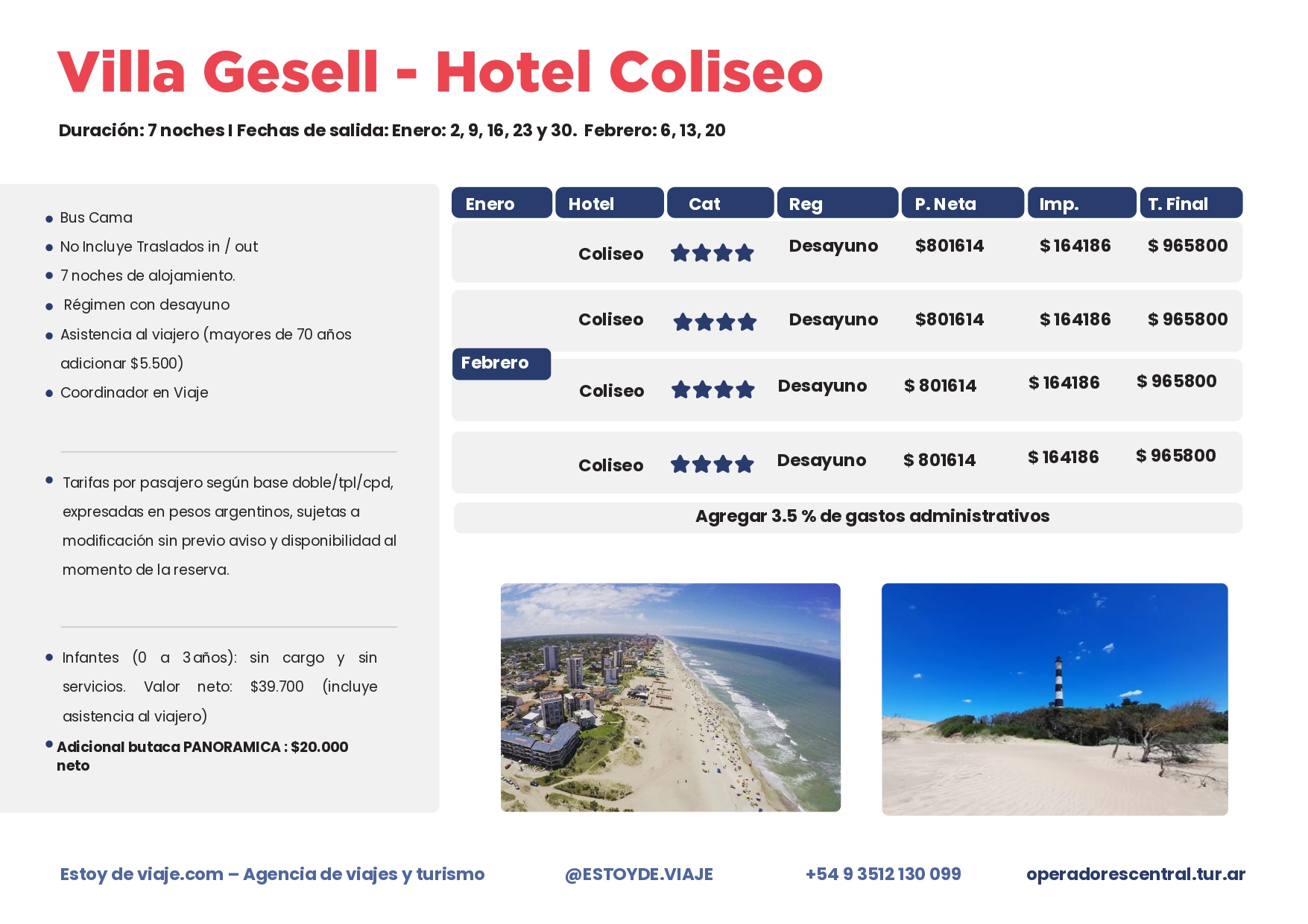 Villa Gesell Coliseo - folleto